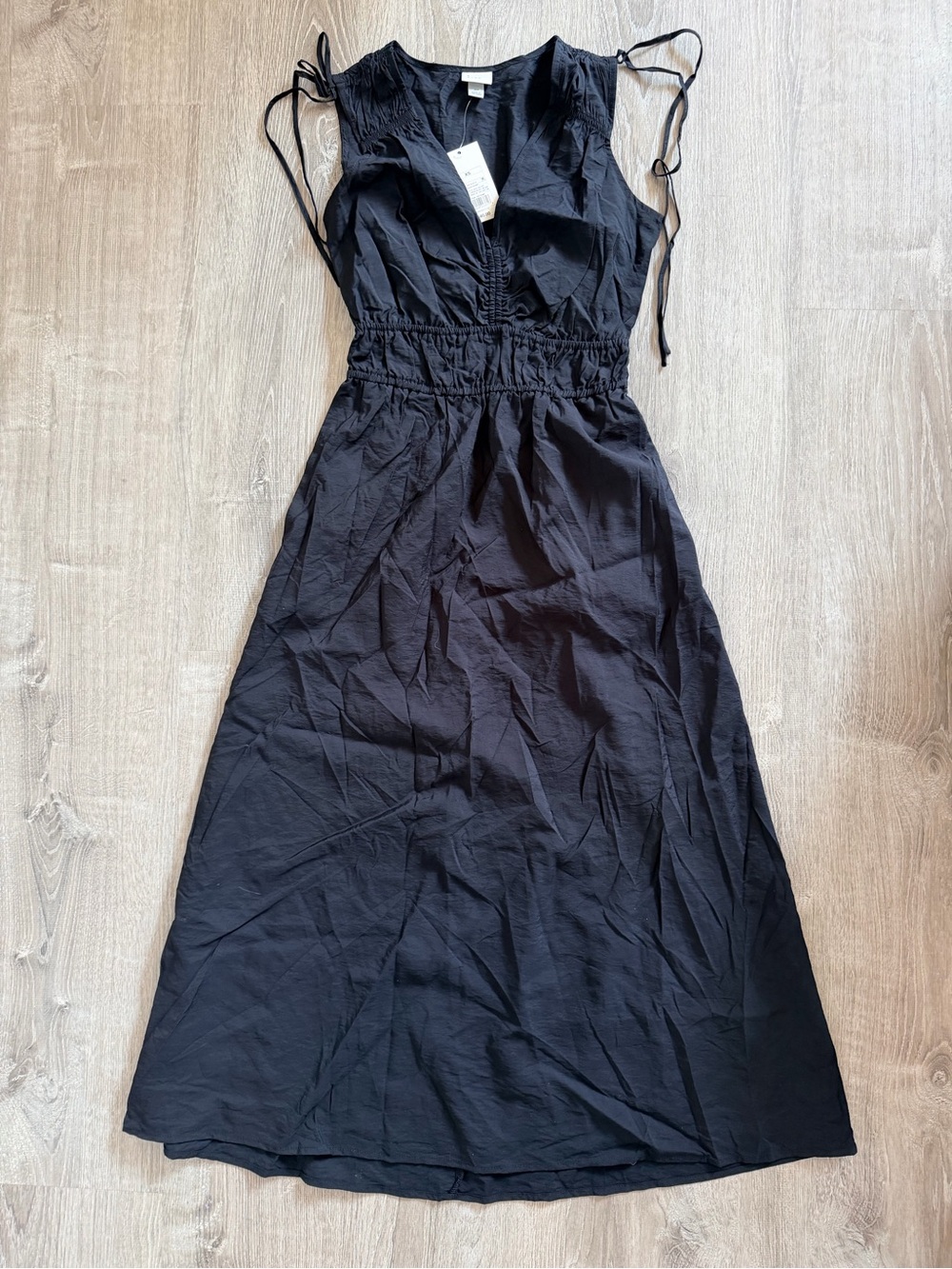 a new day Black Maxi Dress with Tie Shoulders